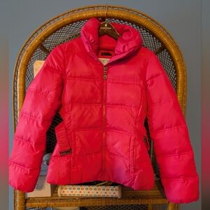United Colors Of Benetton Neon Pink Puffer Jacket
